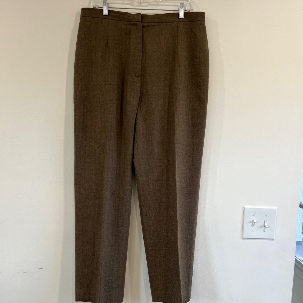 Vinatge 90's L.L.Bean Women's Wool Pants Brown Size 16